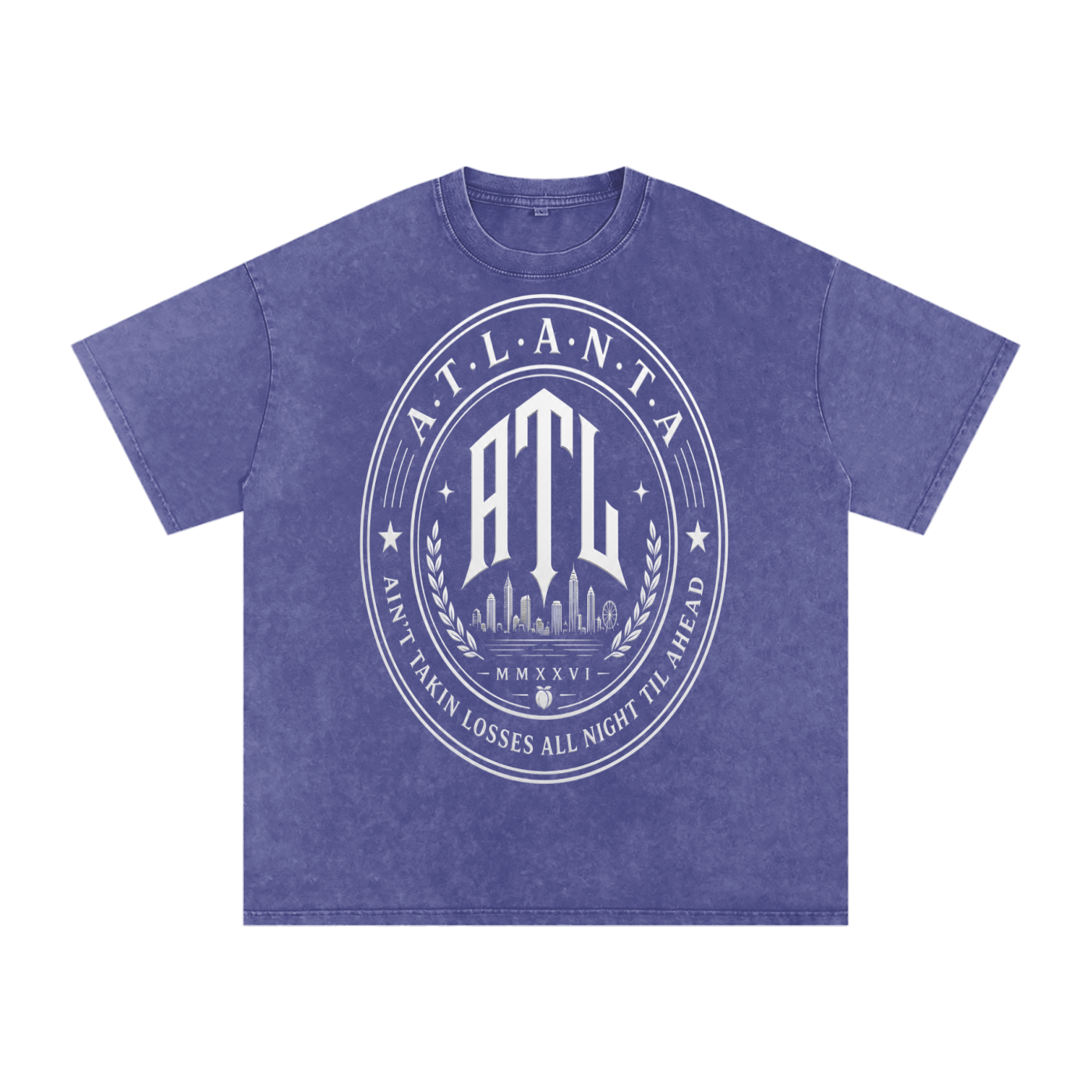 ATL “City Seals” Snow Wash Box Tee