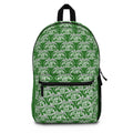 Atlanta Logo Print Backpack — Green - 'Property of Atlanta' All-Over Print