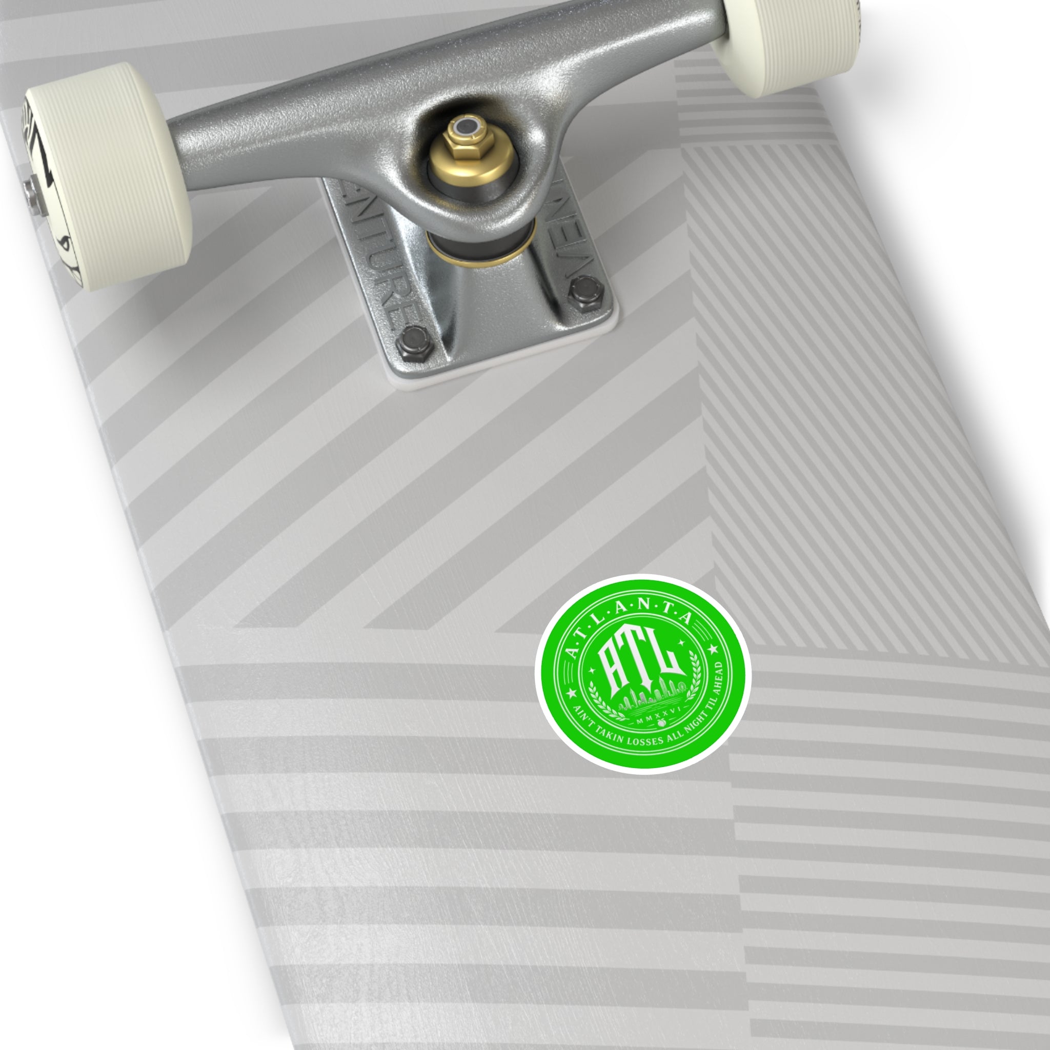 ATL Voltage Sticker  — Lime Wire Green Atlanta City Skyline