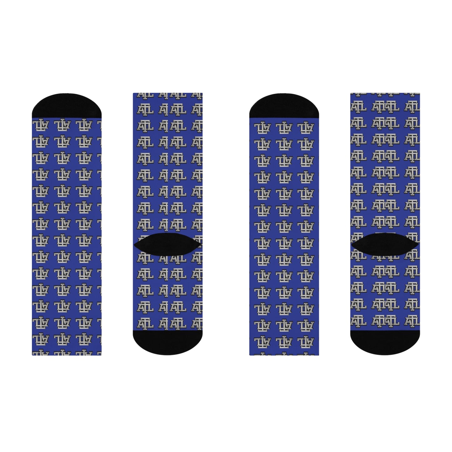 Royal ATL Monogram - Crew Socks