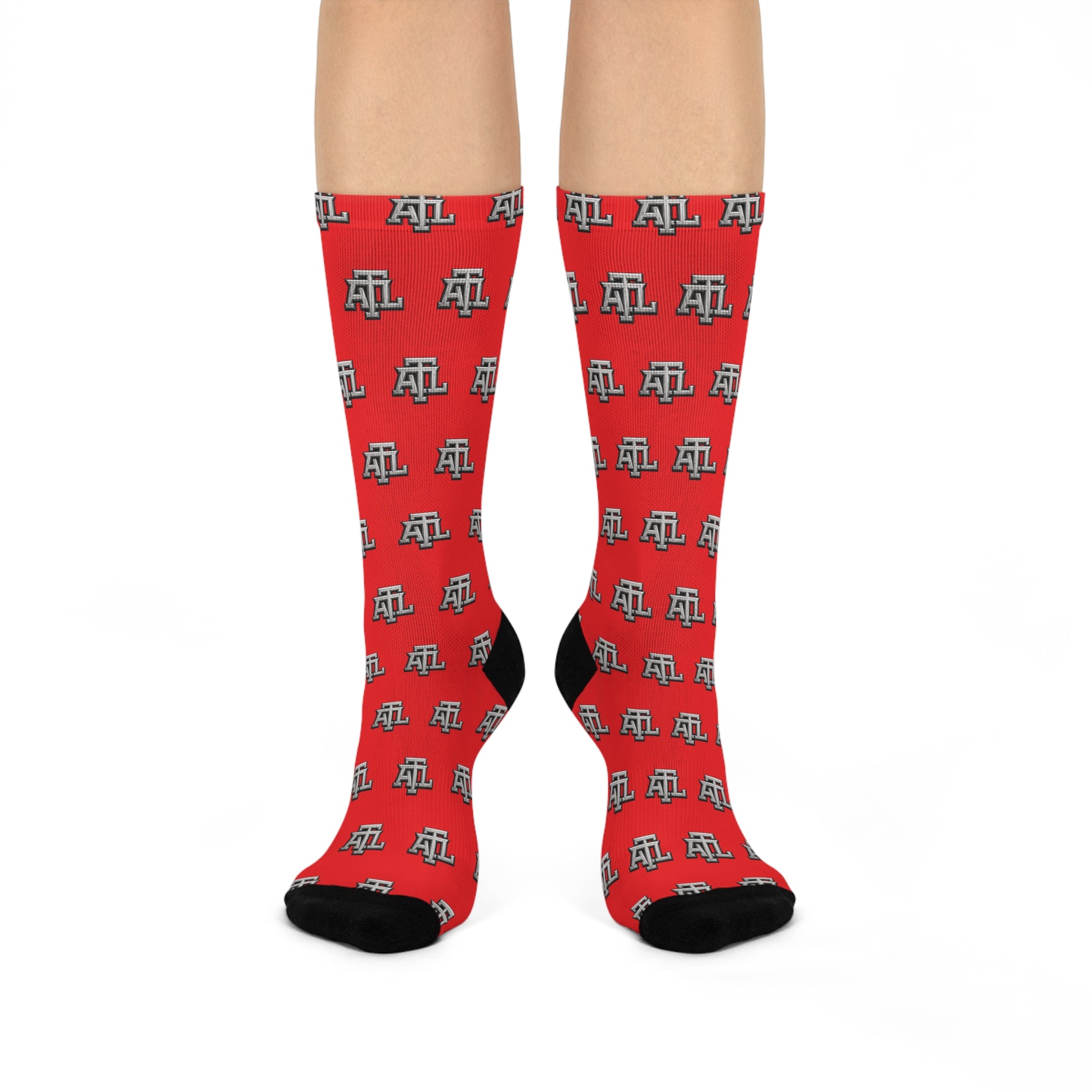 Red ATL - Monogram Crew Socks