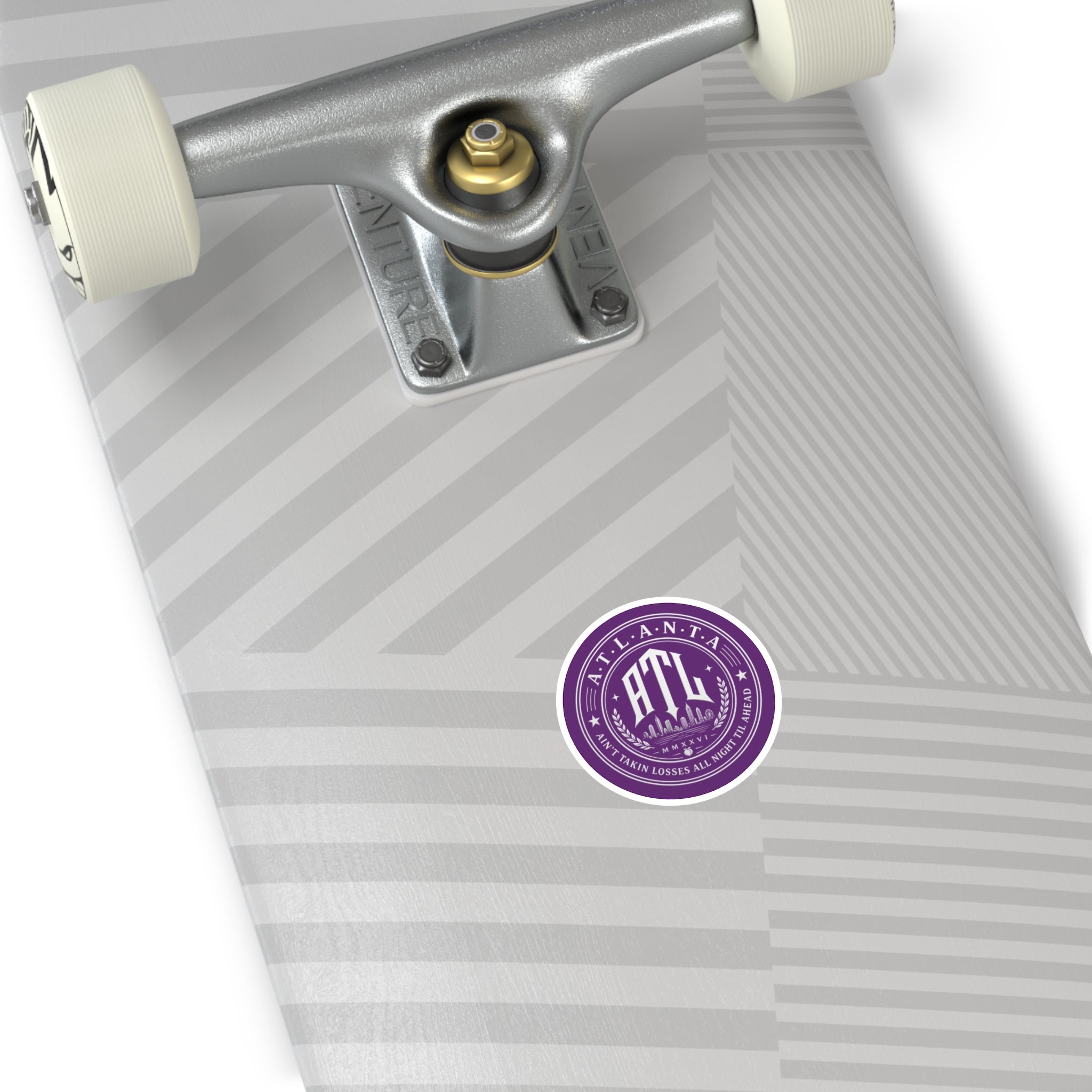 Ain’t Taking Losses ATL Logo Sticker — Purple Haze Edition