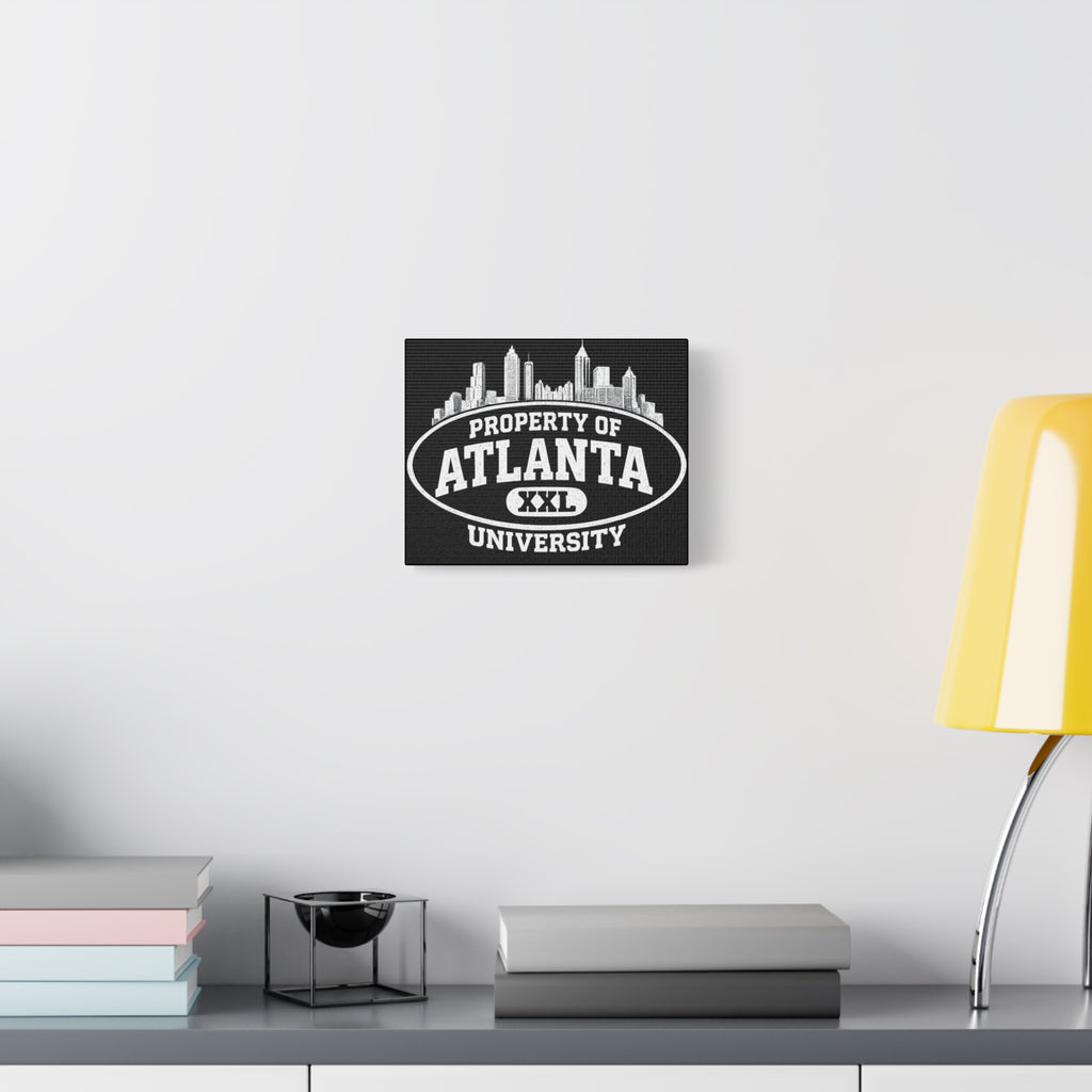 Property of Atlanta University - Black Matte Canvas, Stretched, 1.25"