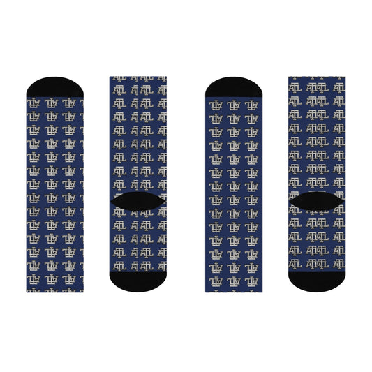 Blue ATL - Monogram Crew Socks