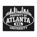 Property of Atlanta University - Black Matte Canvas, Stretched, 1.25"