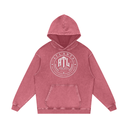 Ain't Taking Losses "City Seal" Heavyweight Snow Wash Hoodie