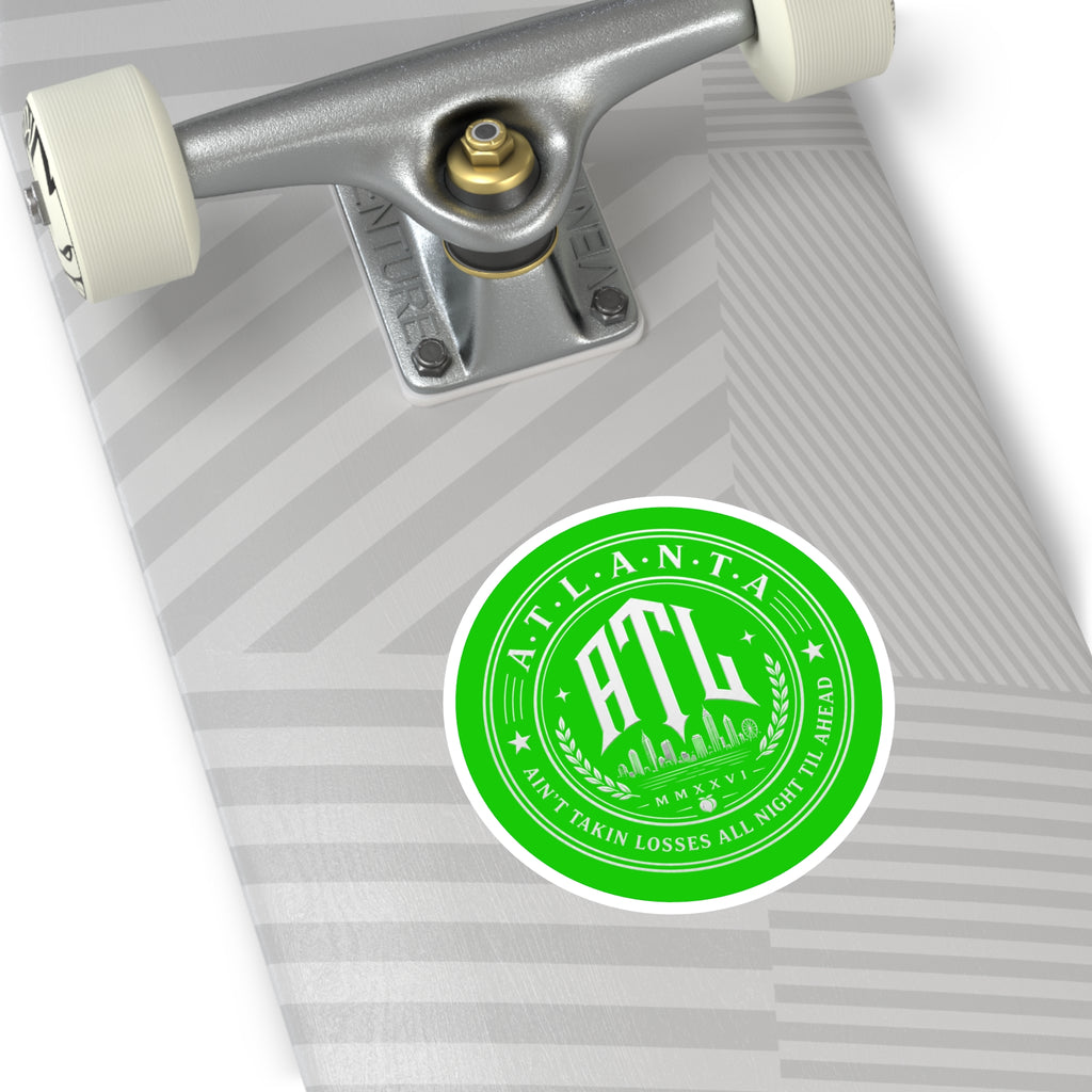 ATL Voltage Sticker  — Lime Wire Green Atlanta City Skyline