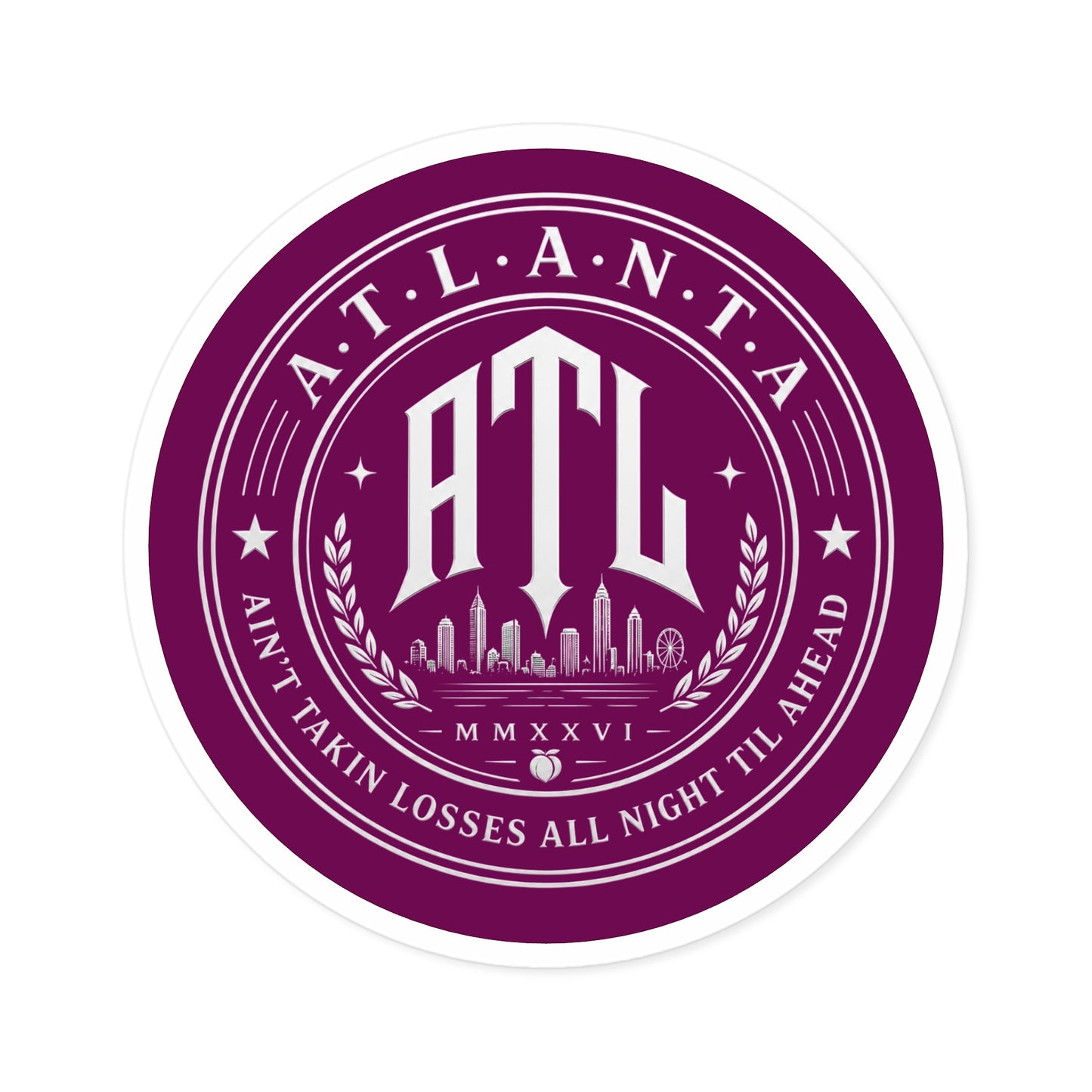 ATL Royal  Purple Sticker — Royal Purple Edition