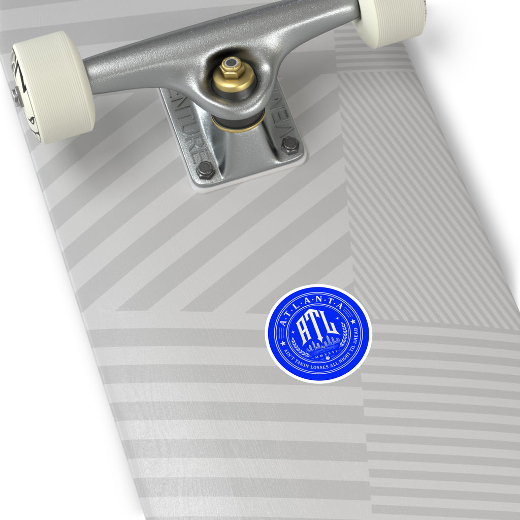 Ain’t Taking Losses ATL Logo Sticker — Varsity Bleu Edition
