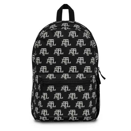 Atl Monogram Logo Print Backpack — Black ATL Monogram