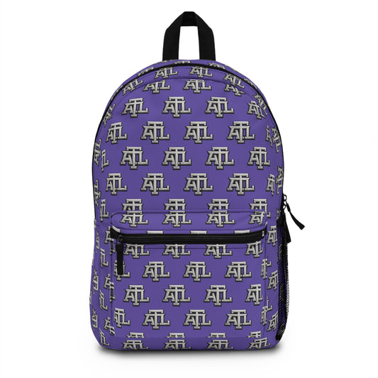 Purple Reign ATL Monogram Logo Print Backpack —Purple Reign  Monogram