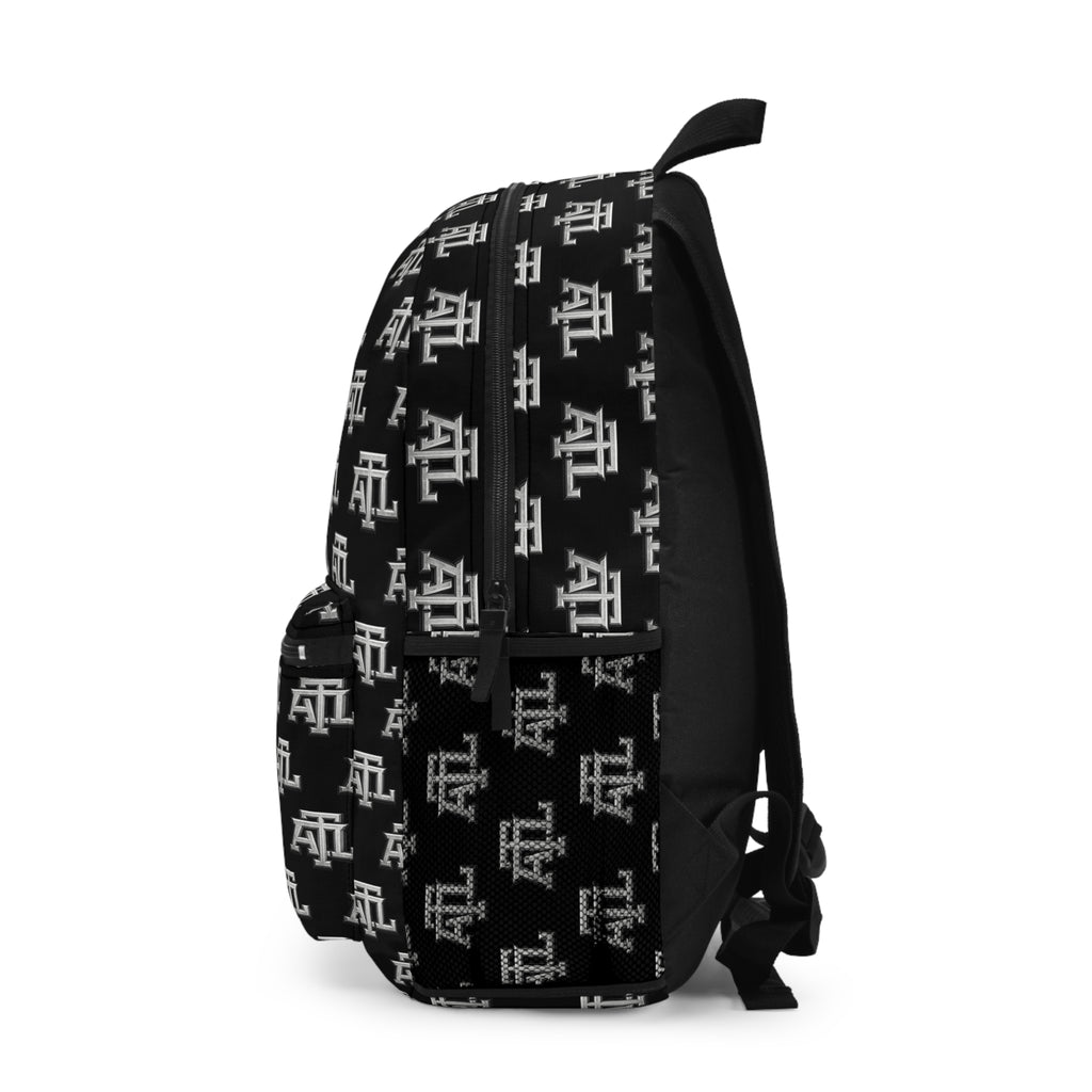 Atl Monogram Logo Print Backpack — Black ATL Monogram
