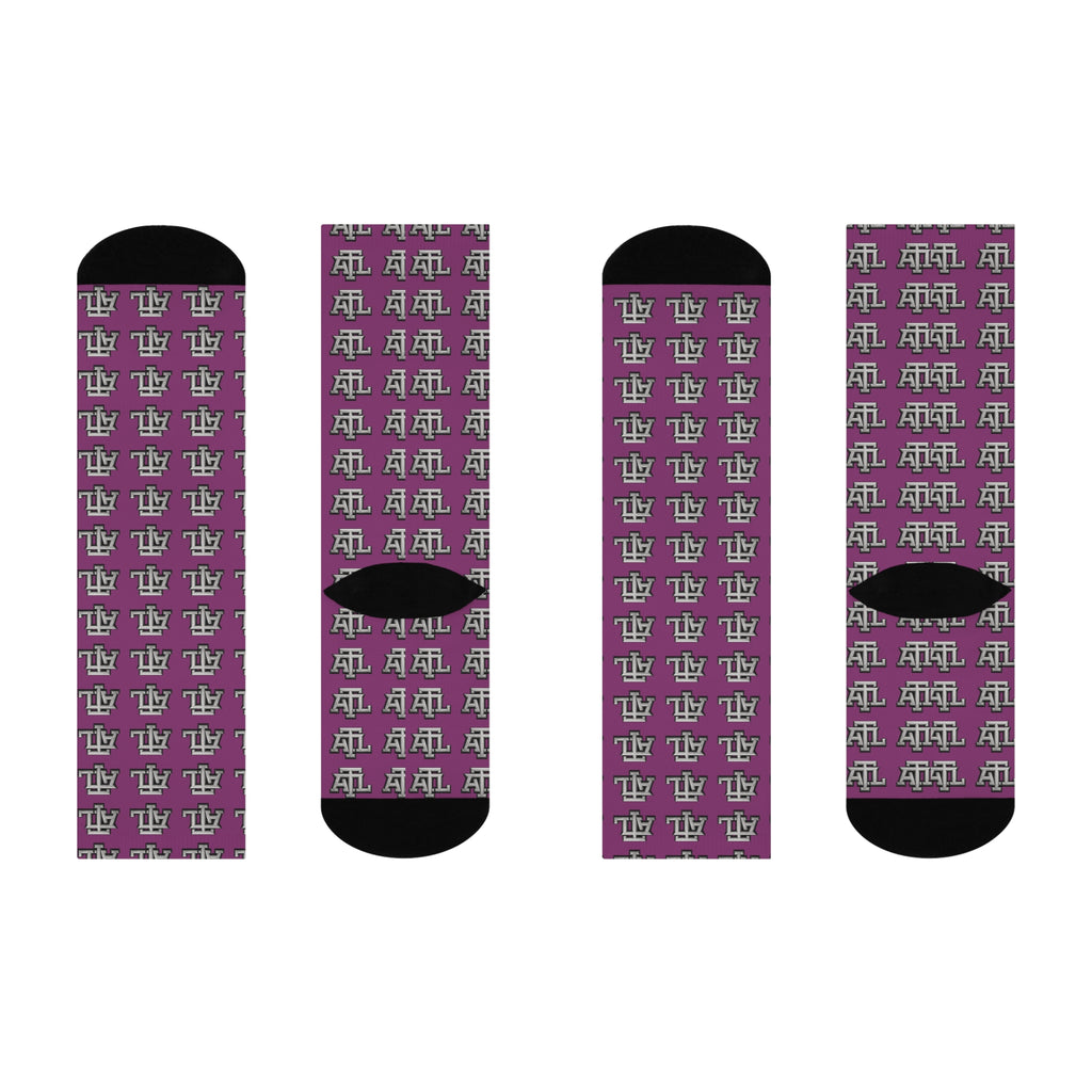 Purp ATL - Monogram Crew Socks