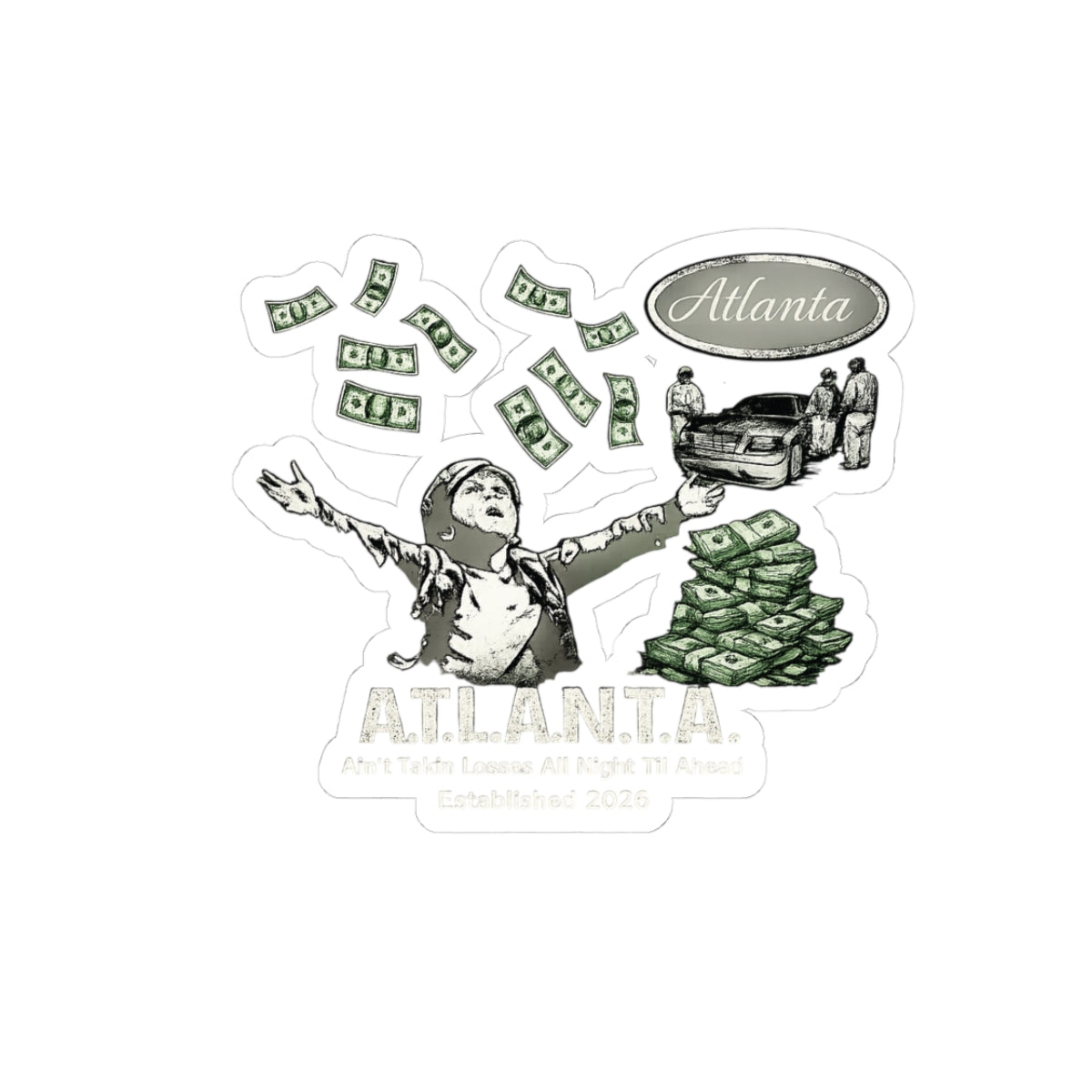 Atlanta Money Troops —(Kiss-Cut)
