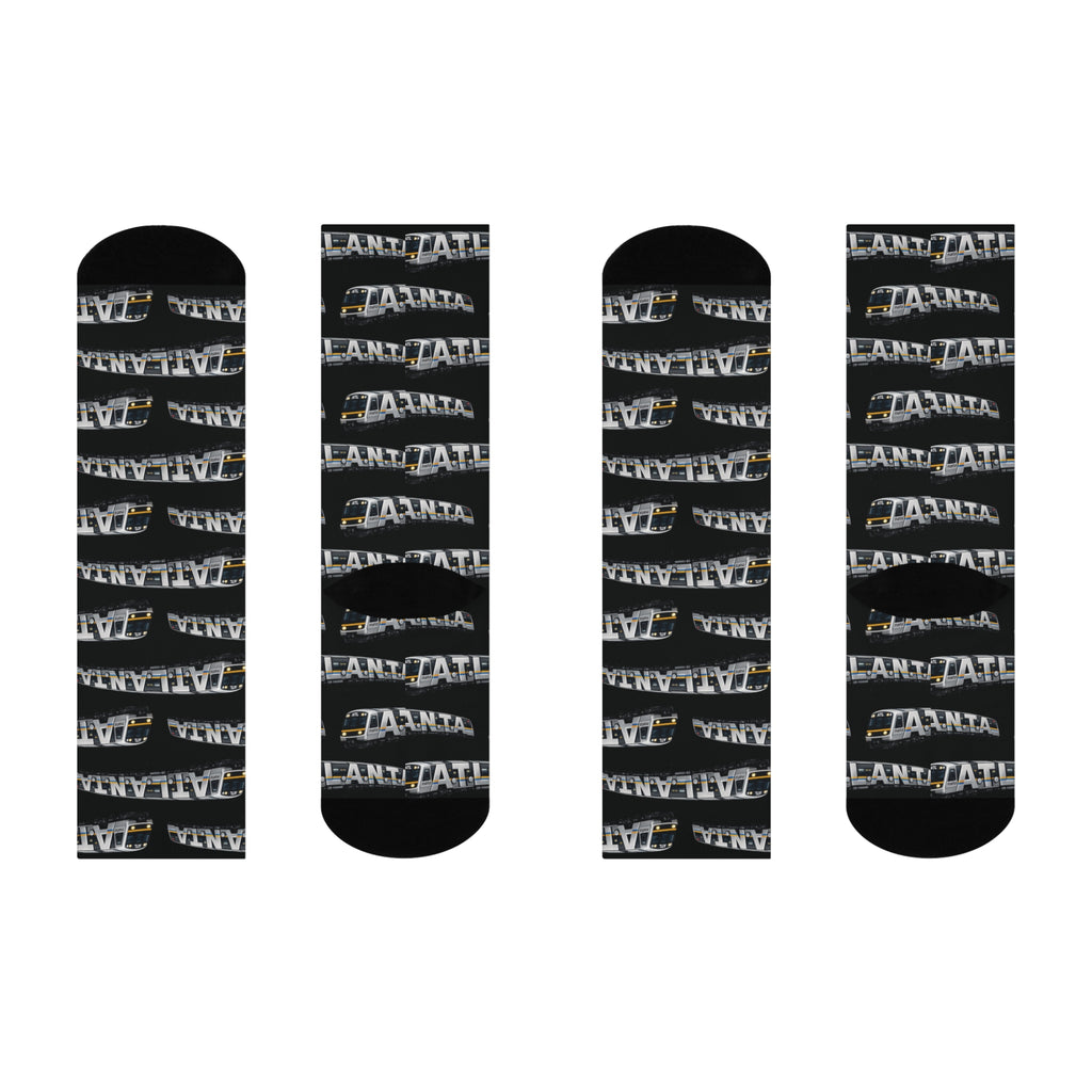 Marta Crew Socks — Marta - Monogram Pattern