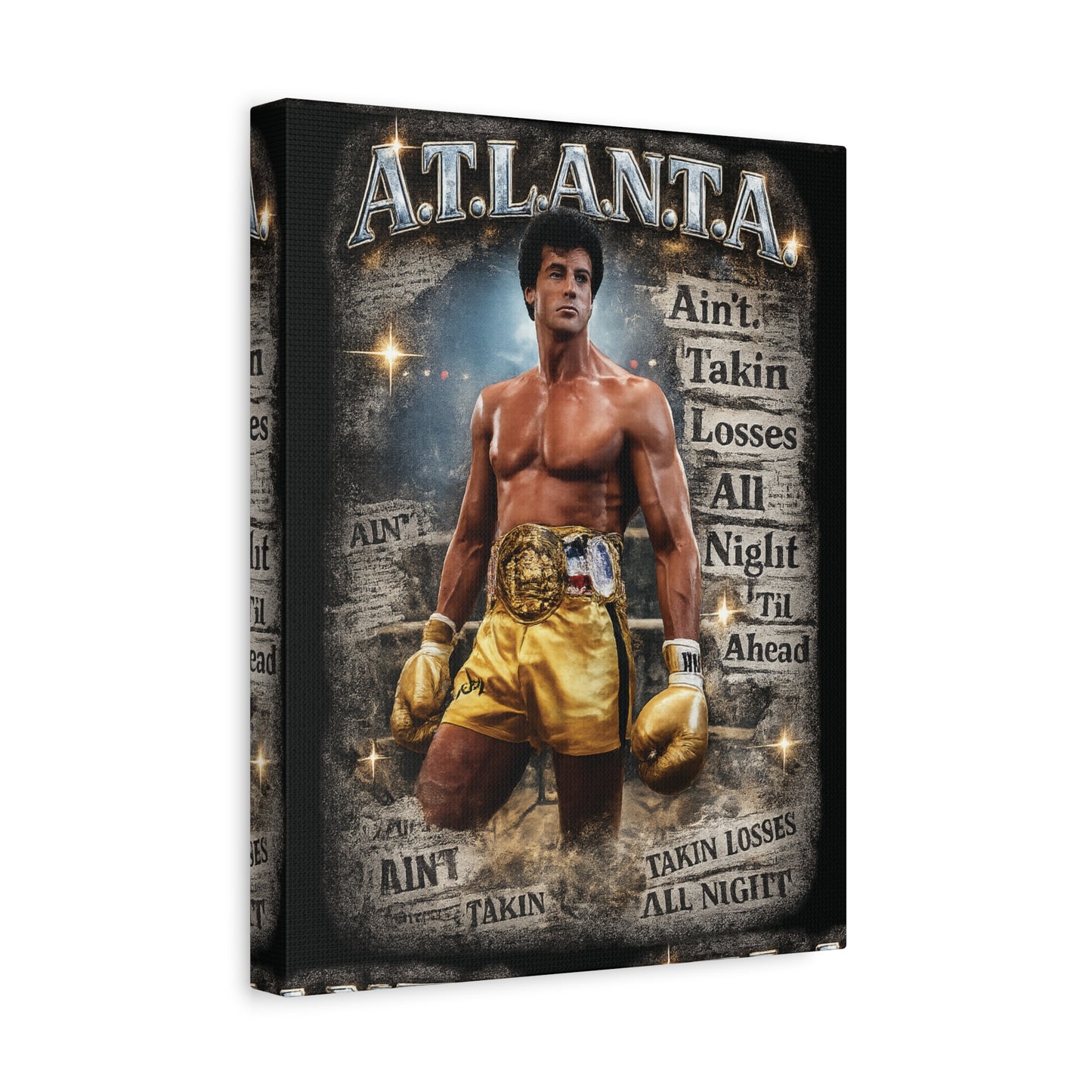 Ain't Taking Losses: Golden Gloves Mentality Canvas