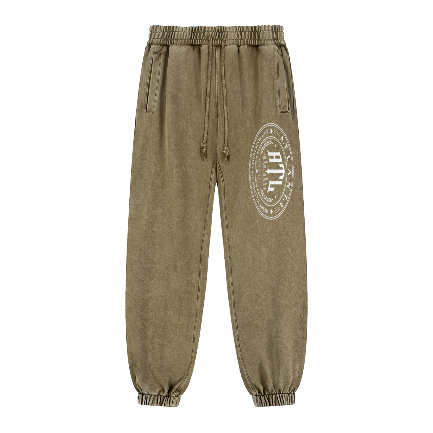 Ain't Taking Losses "City Seal" Heavyweight Snow Wash Sweatpants