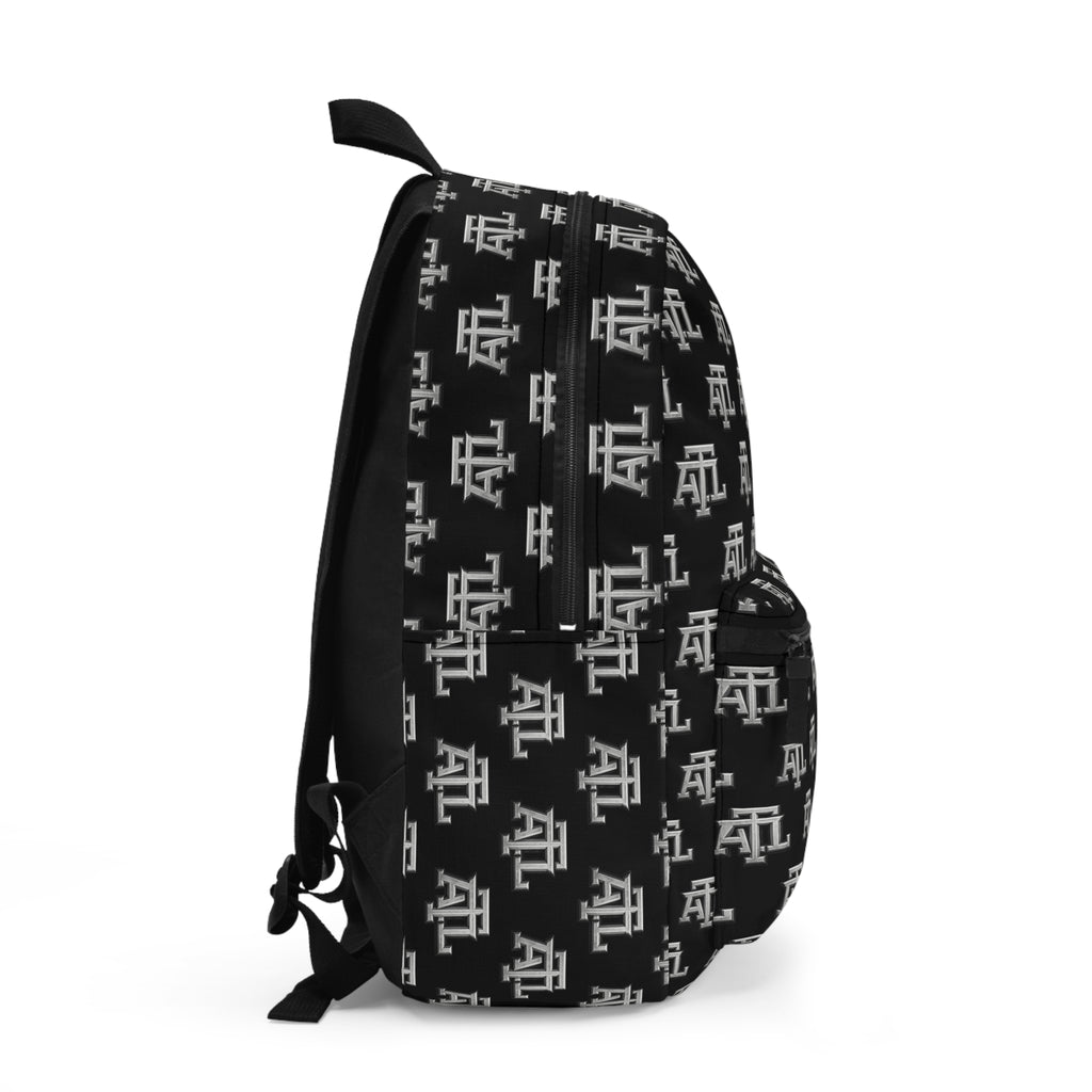 Atl Monogram Logo Print Backpack — Black ATL Monogram