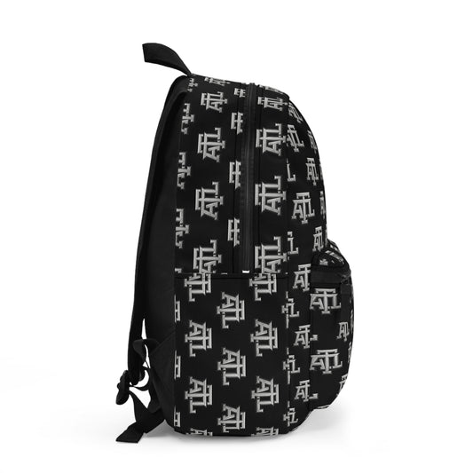 Atl Monogram Logo Print Backpack — Black ATL Monogram
