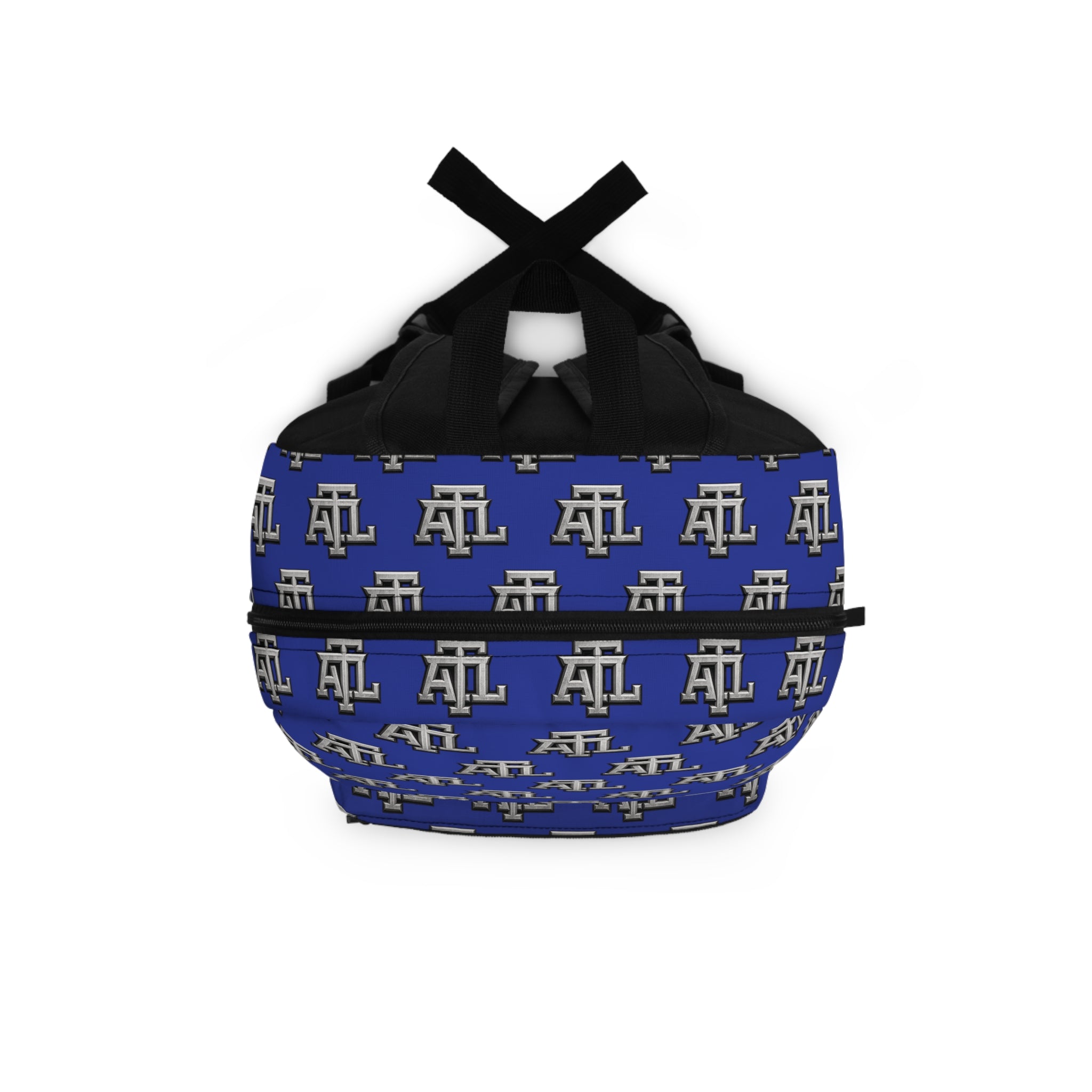 Atl Monogram Logo Print Backpack — Royal ATL Monogram