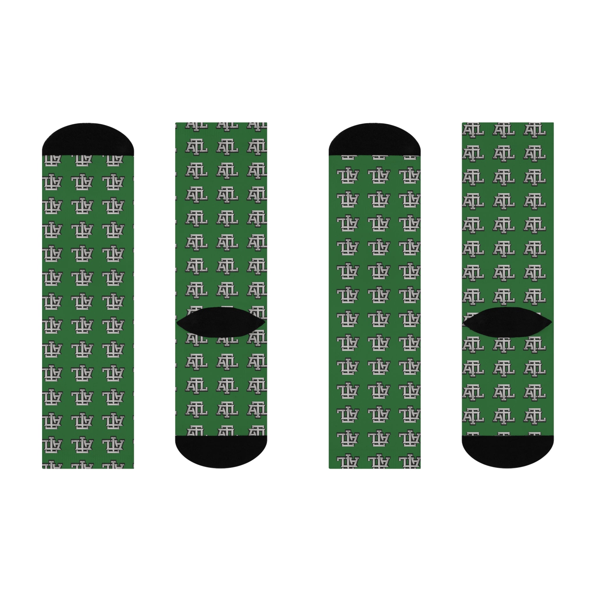 Green ATL - Monogram Crew Socks