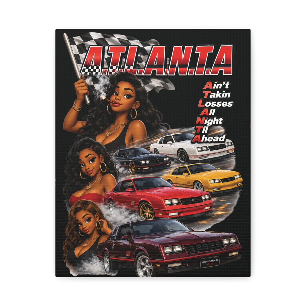 Ain't Taking Losses: Horsepower & Hustle Canvas