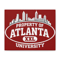 Property of Atlanta University - Red Matte Canvas, Stretched, 1.25"