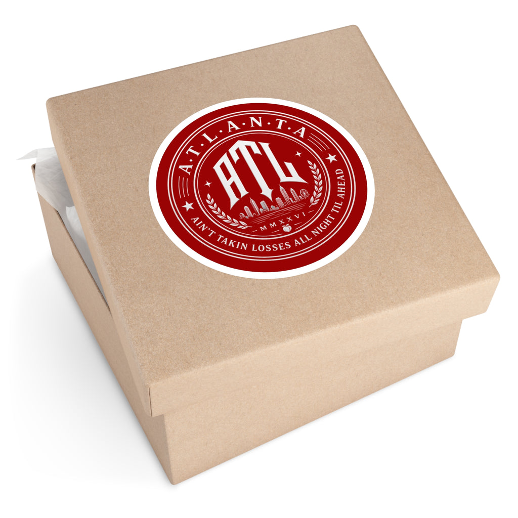 ATL Inferno Sticker — Red Atlanta City Sky