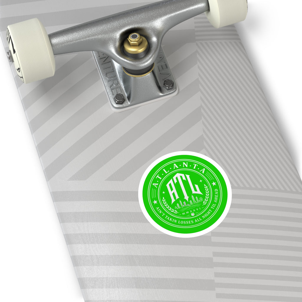 ATL Voltage Sticker  — Lime Wire Green Atlanta City Skyline