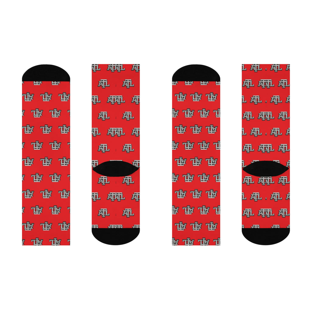 Red ATL - Monogram Crew Socks