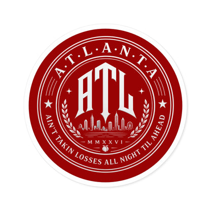 ATL Inferno Sticker — Red Atlanta City Sky