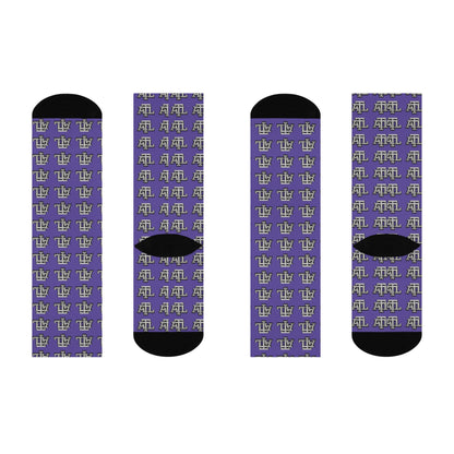 Purple Reign ATL Monogram - Crew Socks