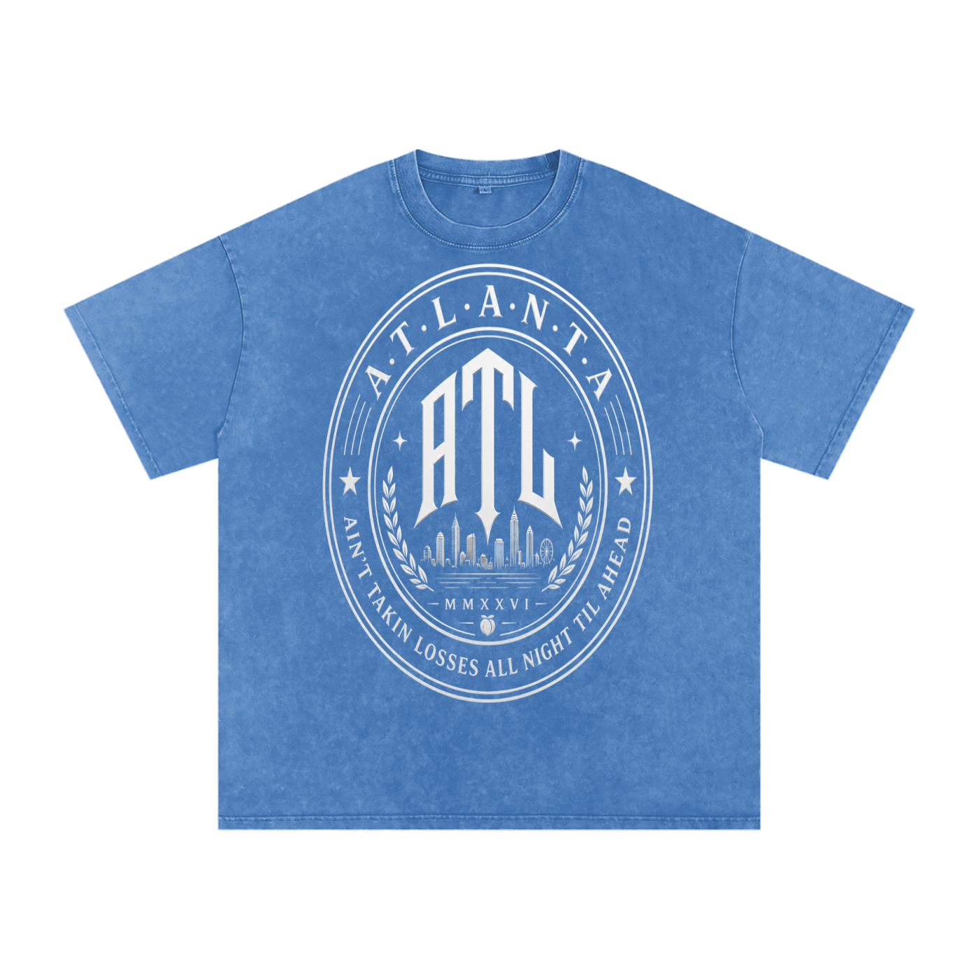 ATL “City Seals” Snow Wash Box Tee