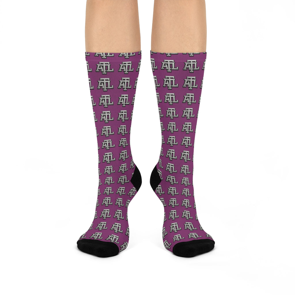 Purp ATL - Monogram Crew Socks
