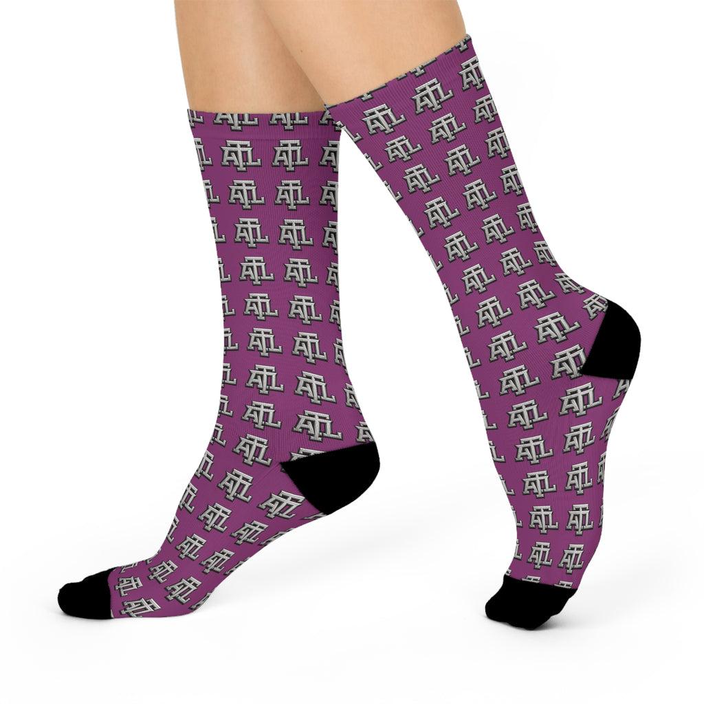 Purp ATL - Monogram Crew Socks