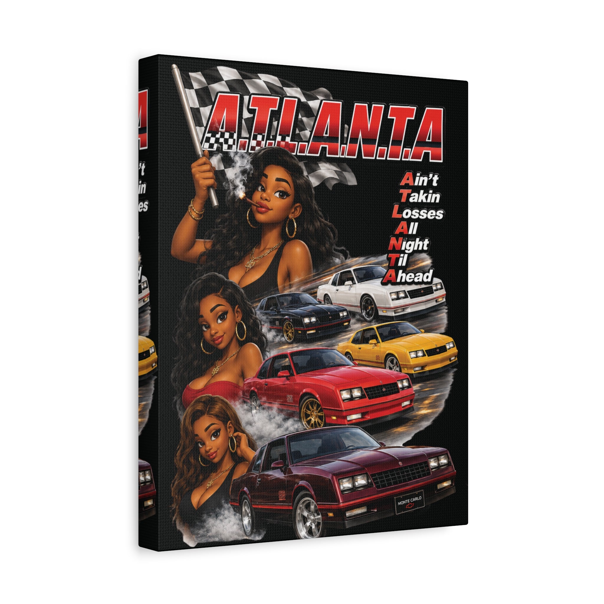Ain't Taking Losses: Horsepower & Hustle Canvas