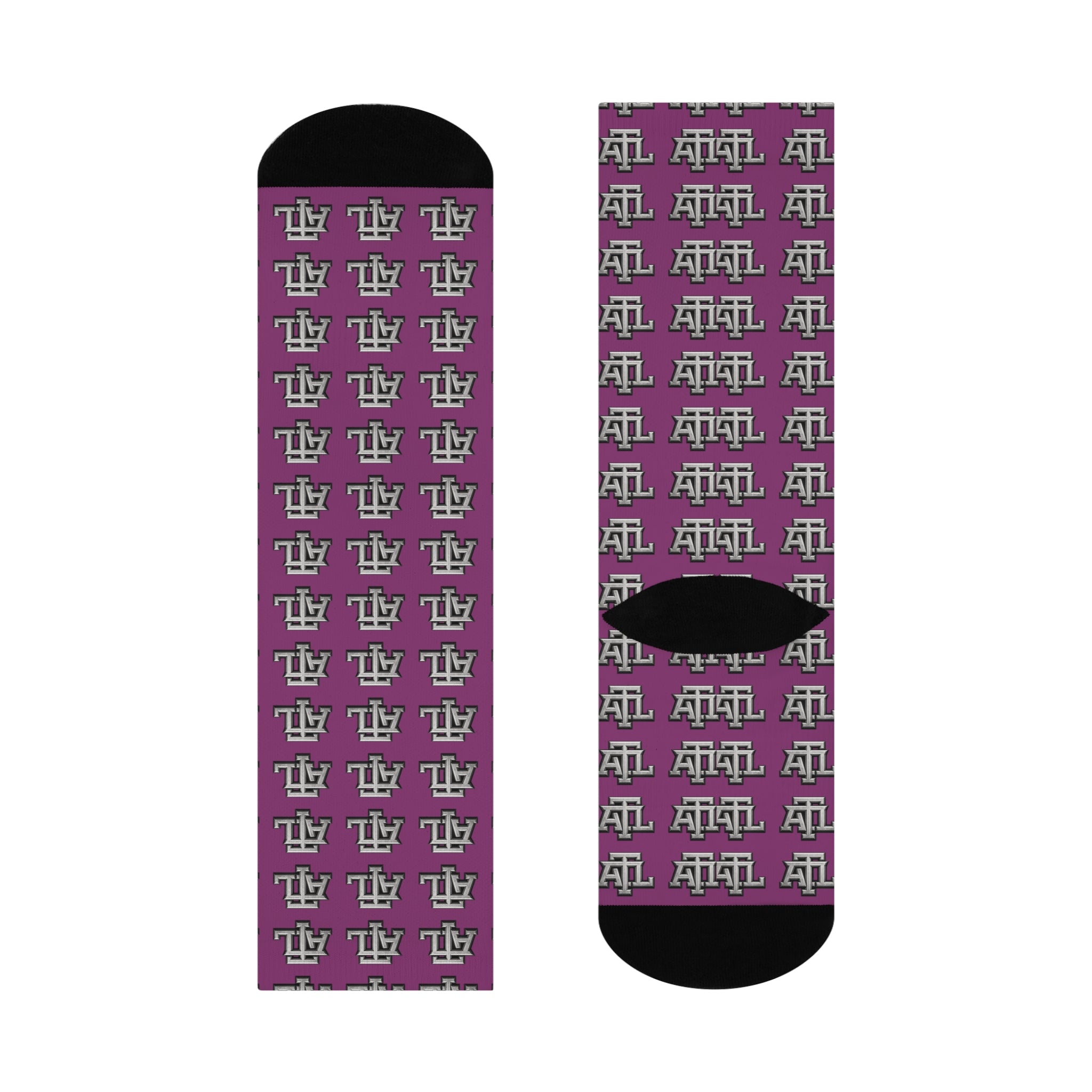Purp ATL - Monogram Crew Socks