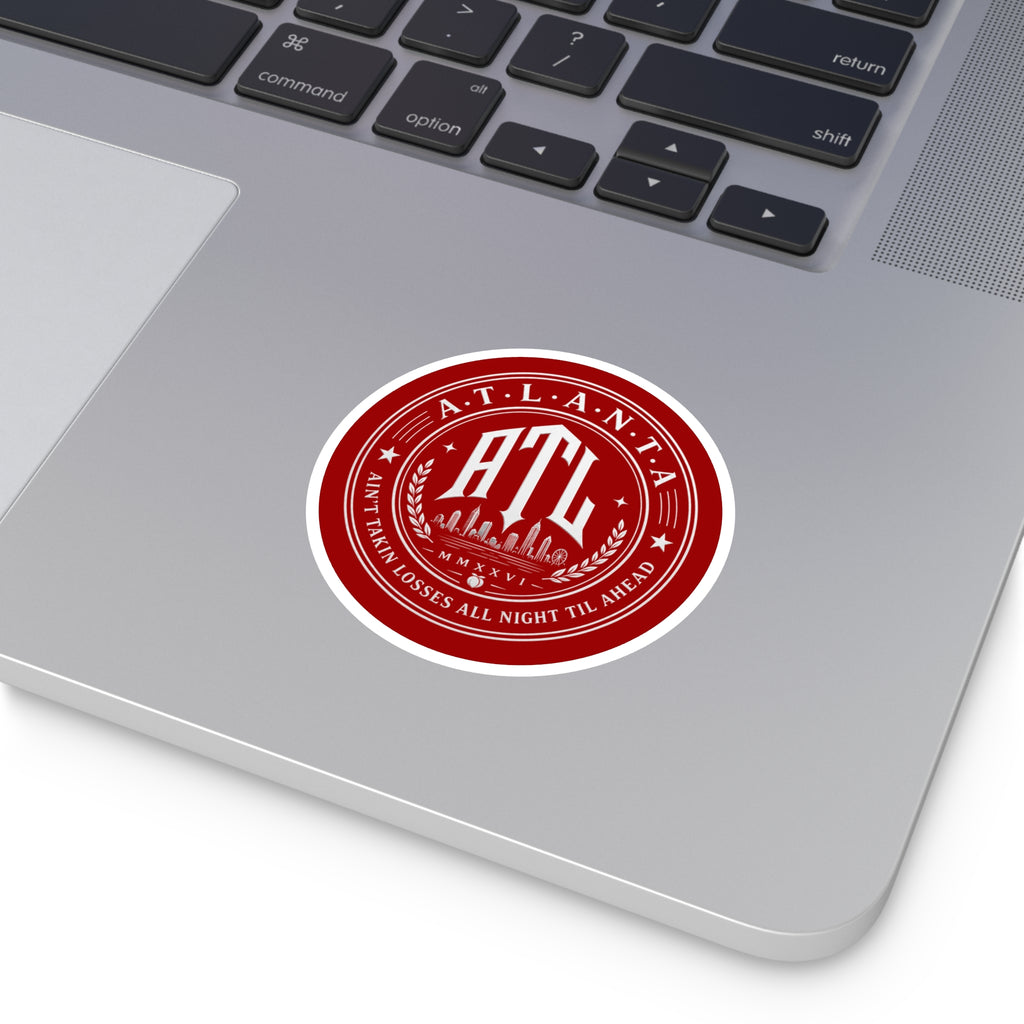 ATL Inferno Sticker — Red Atlanta City Sky