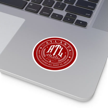 ATL Inferno Sticker — Red Atlanta City Sky