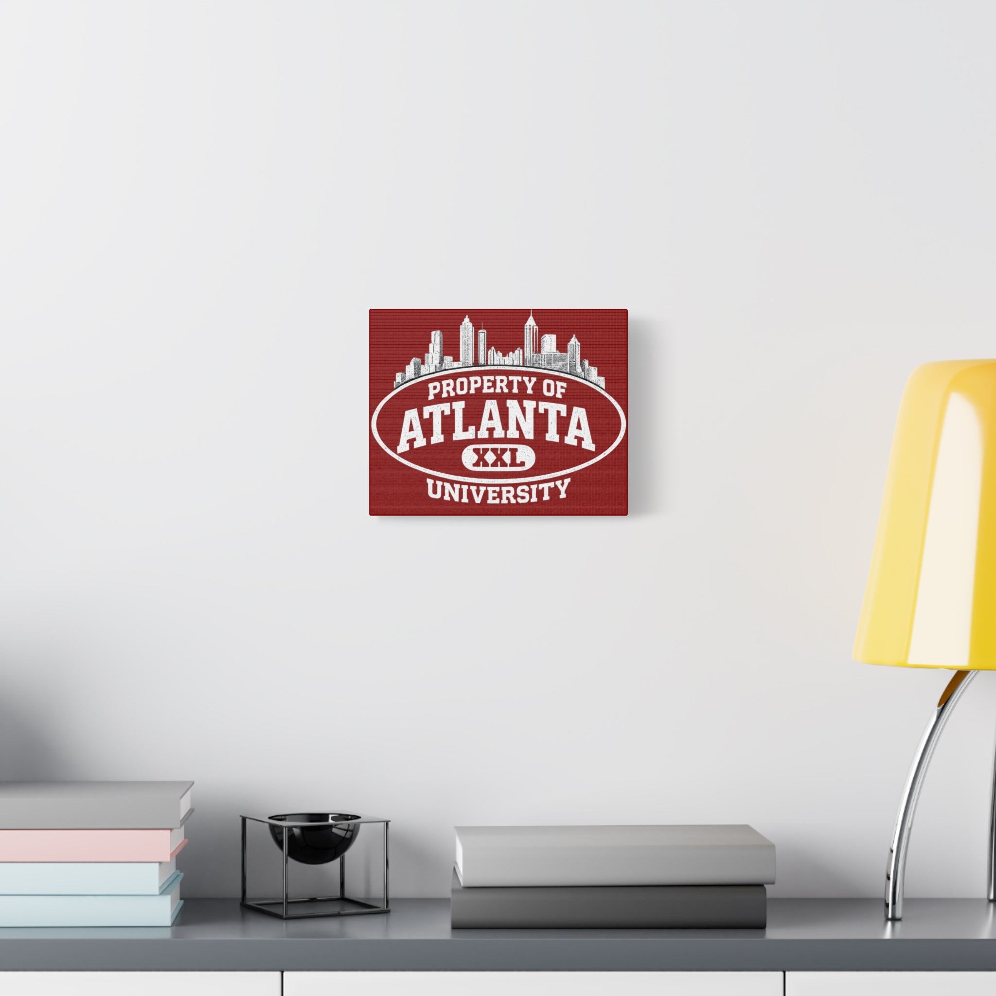 Property of Atlanta University - Red Matte Canvas, Stretched, 1.25"
