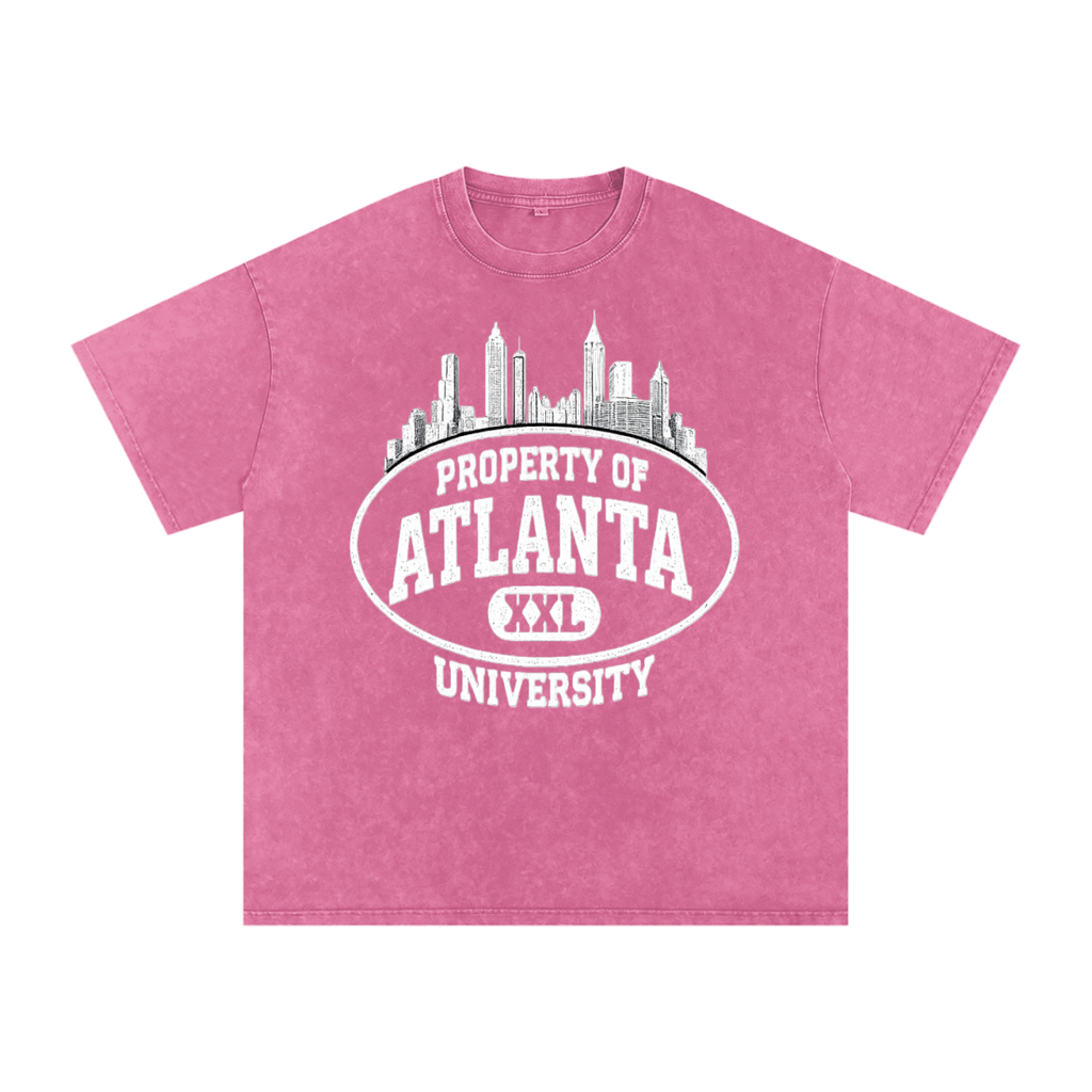 atlanta university tee — rose red