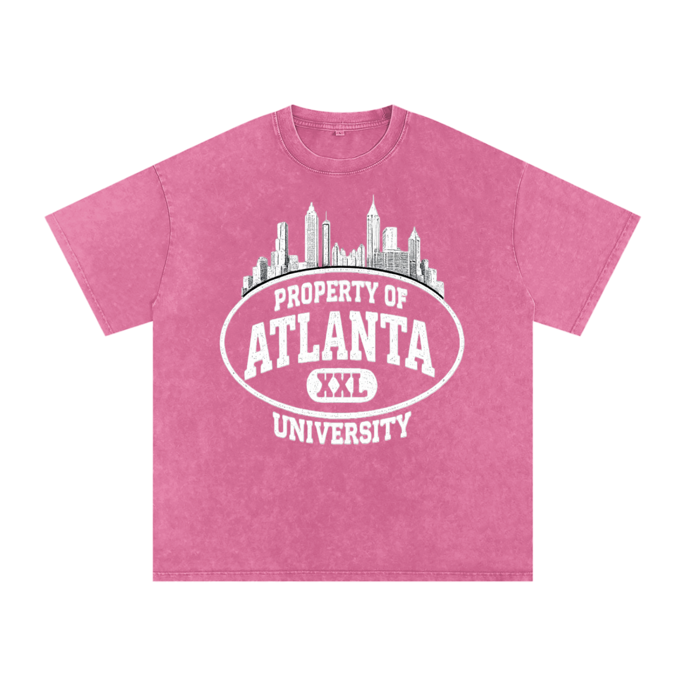 atlanta university tee — rose red