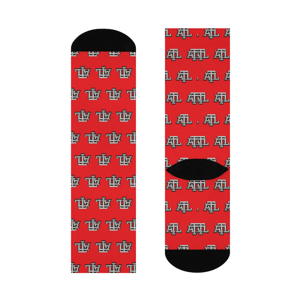 Red ATL - Monogram Crew Socks