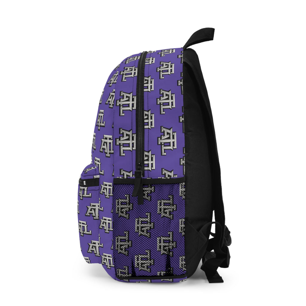 Purple Reign ATL Monogram Logo Print Backpack —Purple Reign  Monogram