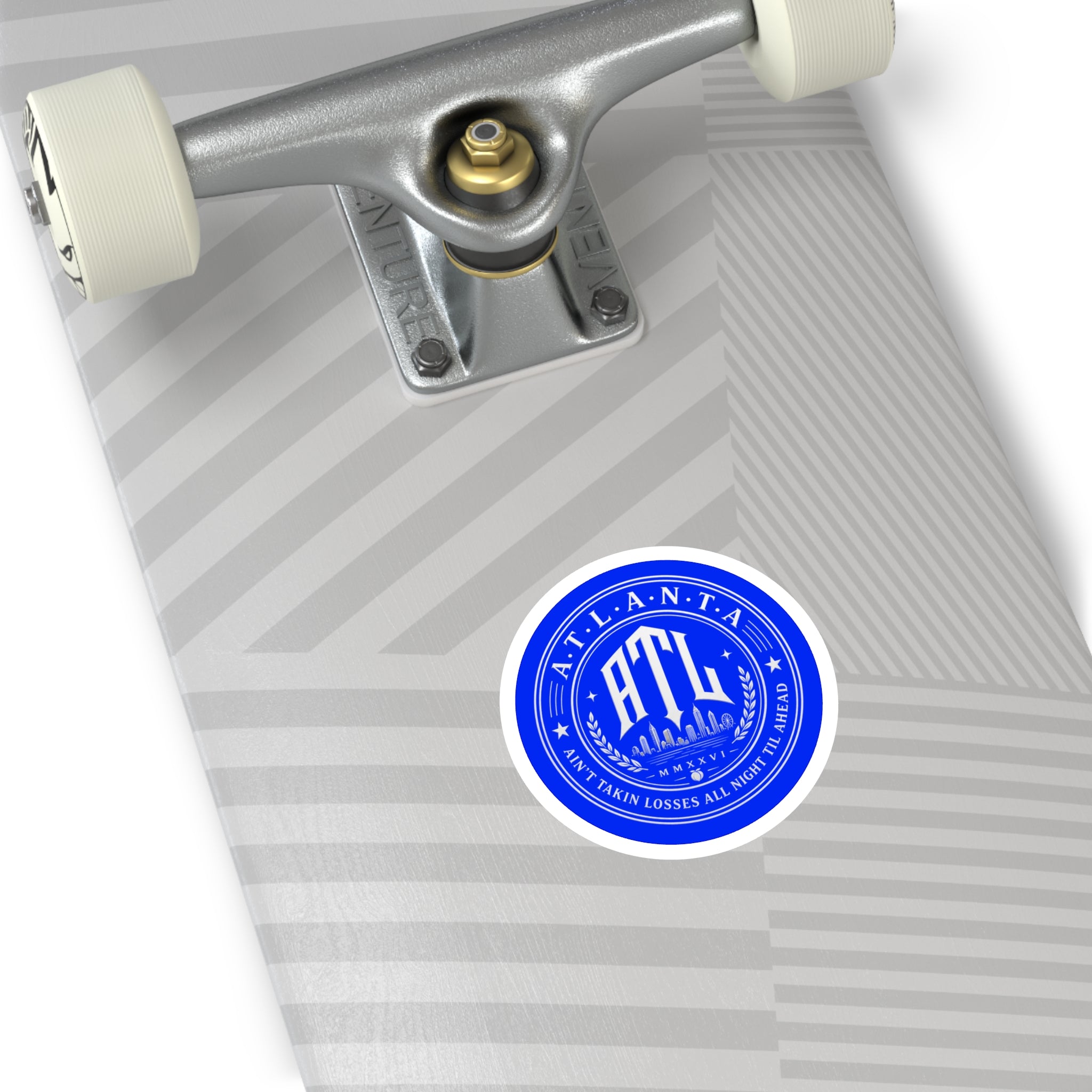 Ain’t Taking Losses ATL Logo Sticker — Varsity Bleu Edition
