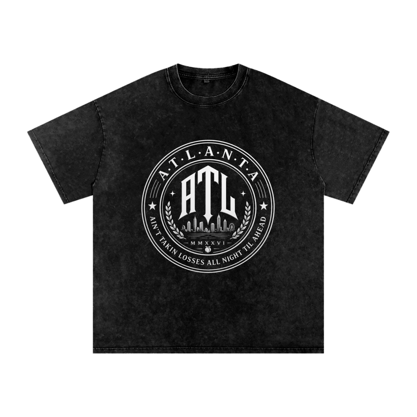 ATL “City Seal ” Snow Wash Box Tee