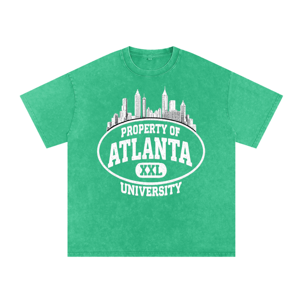 Property Of Atlanta University Tee — Emerald Wash