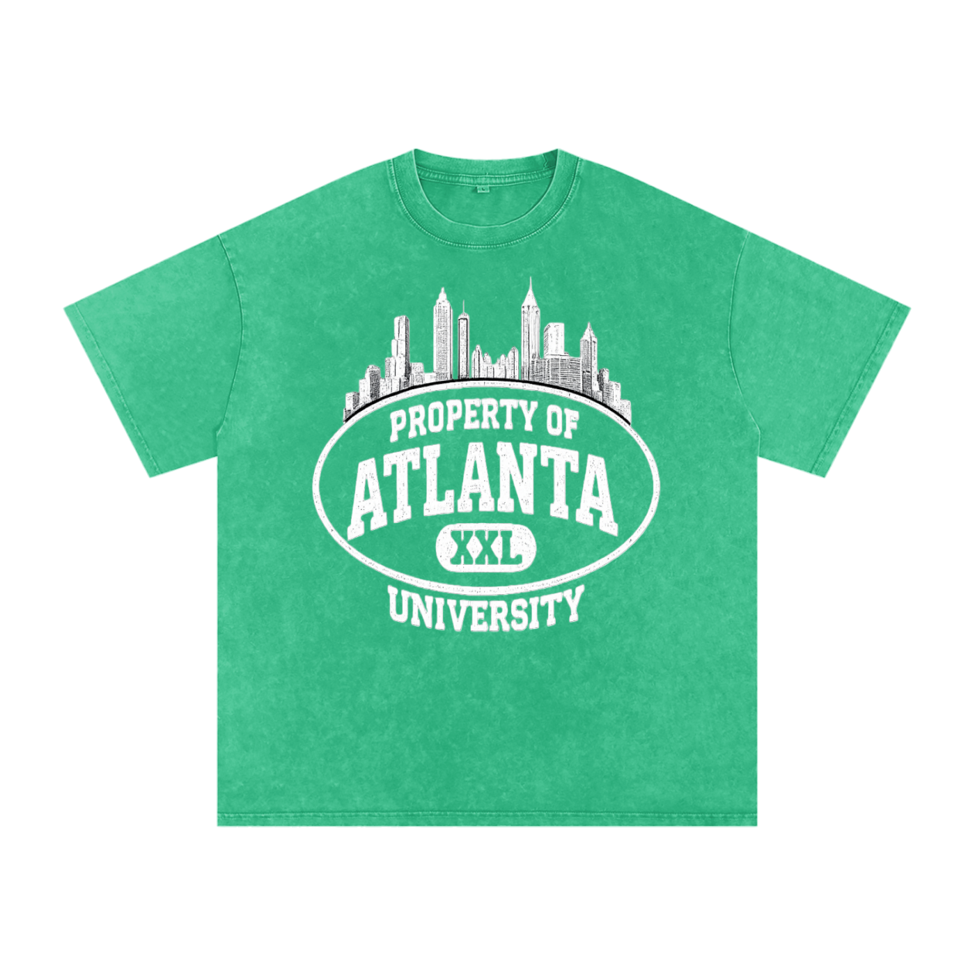 Property Of Atlanta University Tee — Emerald Wash