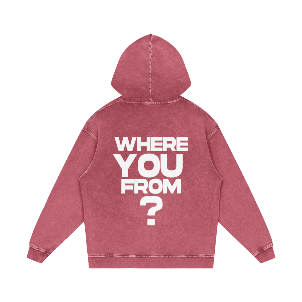 Ain't Taking Losses "City Seal" Heavyweight Snow Wash Hoodie