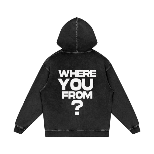 Ain't Taking Losses "City Seal" Heavyweight Snow Wash Hoodie